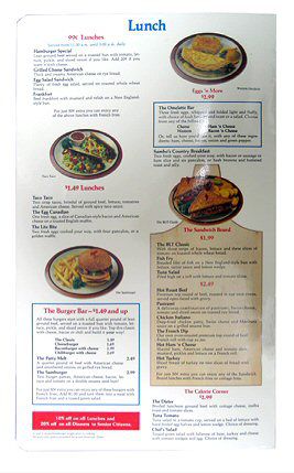 <p style="margin-top: 0; margin-bottom: 0"><font color="#000080"><i>A way to
direct a guest’s attention to a </i></font></p>
<p style="margin-top: 0; margin-bottom: 0"><font color="#000080"><i>certain part
of the menu is to confine </i></font></p>
<p style="margin-top: 0; margin-bottom: 0"><font color="#000080"><i>the elements
with a border or graphic. </i></font></p>
