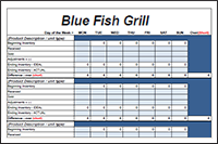 key item running inventory worksheet