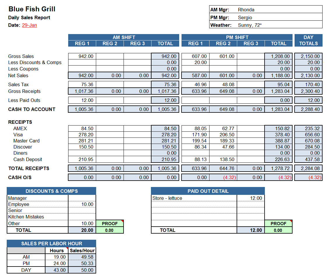 Daily Sales Report