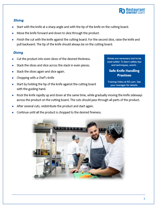 Restaurant Kitchen Manual 2207b Restaurant Kitchen Manual 2207b