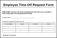 time off request form